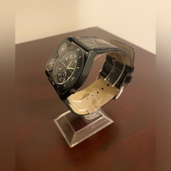 Black Oulm watch with thermometer and compass - Picture 3 of 3